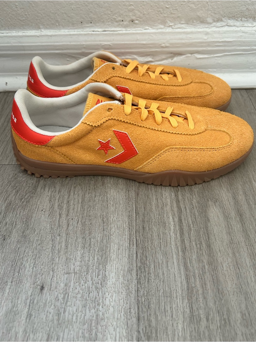Converse Run Star Lace Up Sneakers Orange/Yellow, A15089C, 8Men/9.5Women, No Box